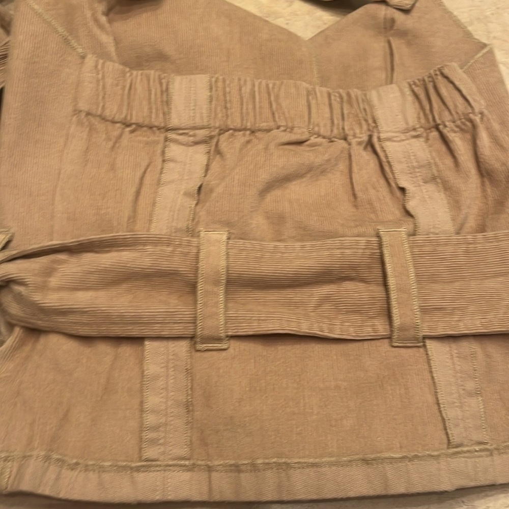 Making the Cut Deconstructed Strapless Corset halter Top size XXS corduroy - Picture 9 of 14
